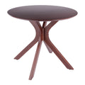 Lexa Dining Table with Splayed Legs, Walnut Finish