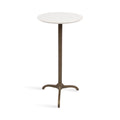 Henshall Marble and Metal Round Side Table