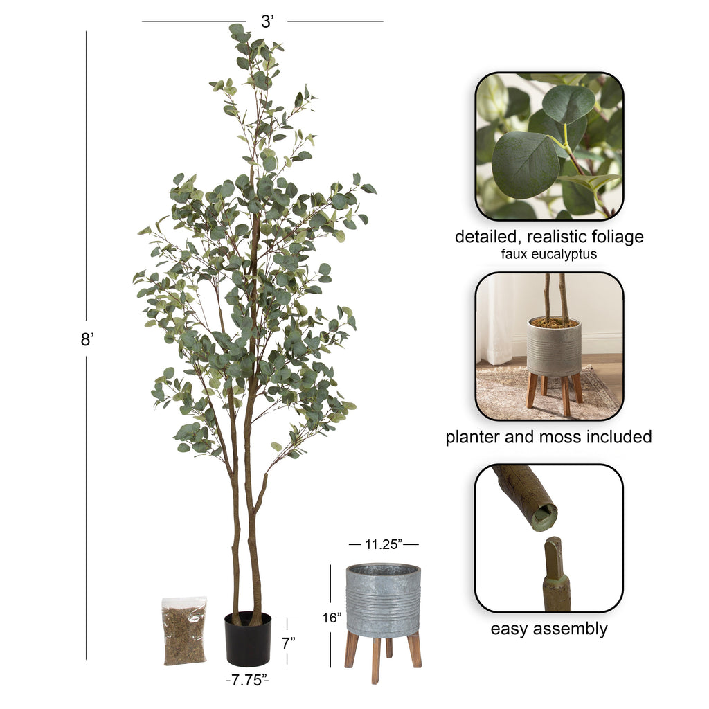 Eudora Faux Eucalyptus Tree