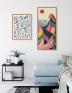 Sylvie MCM Mountains Framed Canvas by Rachel Lee of My Dream Wall