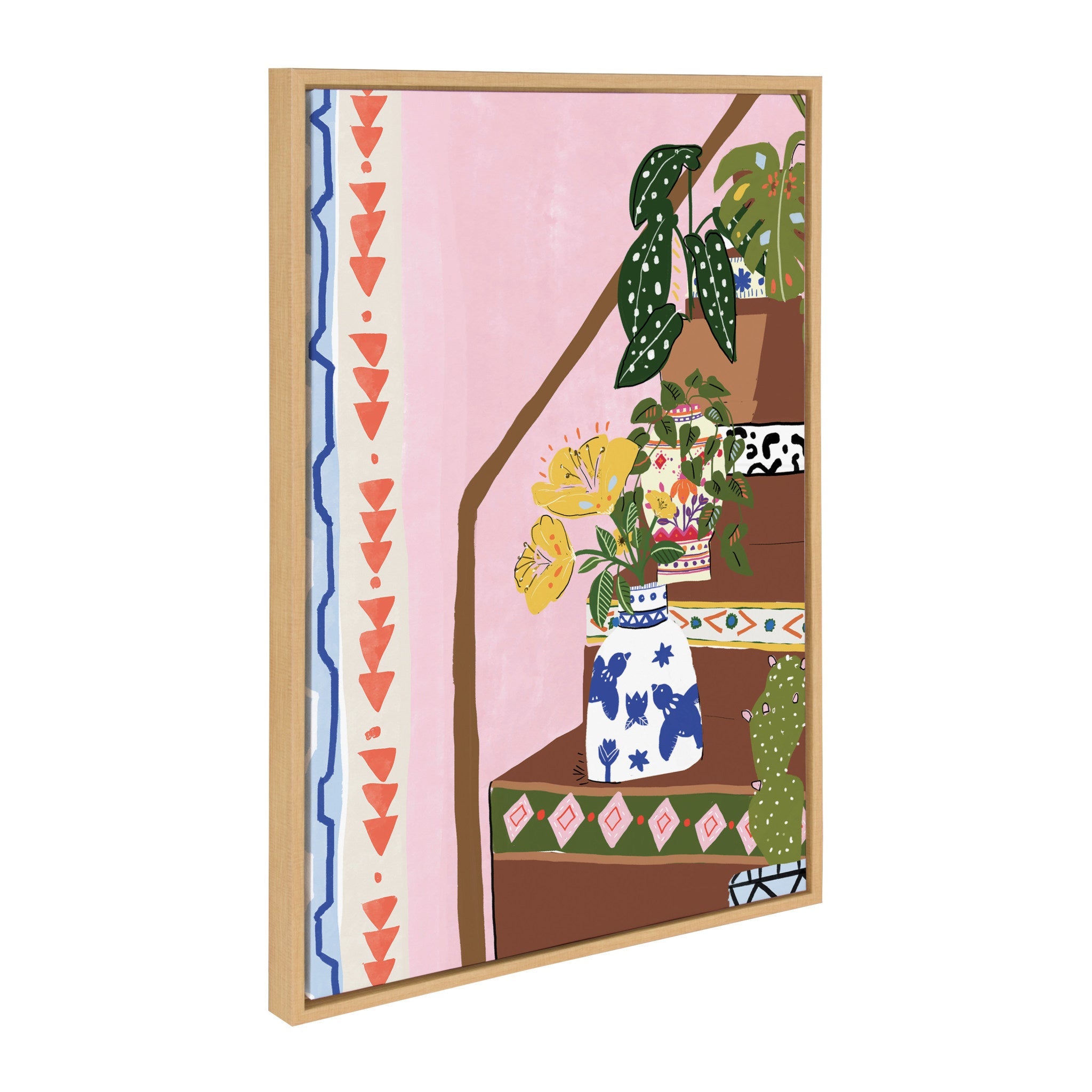 Sylvie Bohemian Stairs Framed Canvas by Alja Horvat