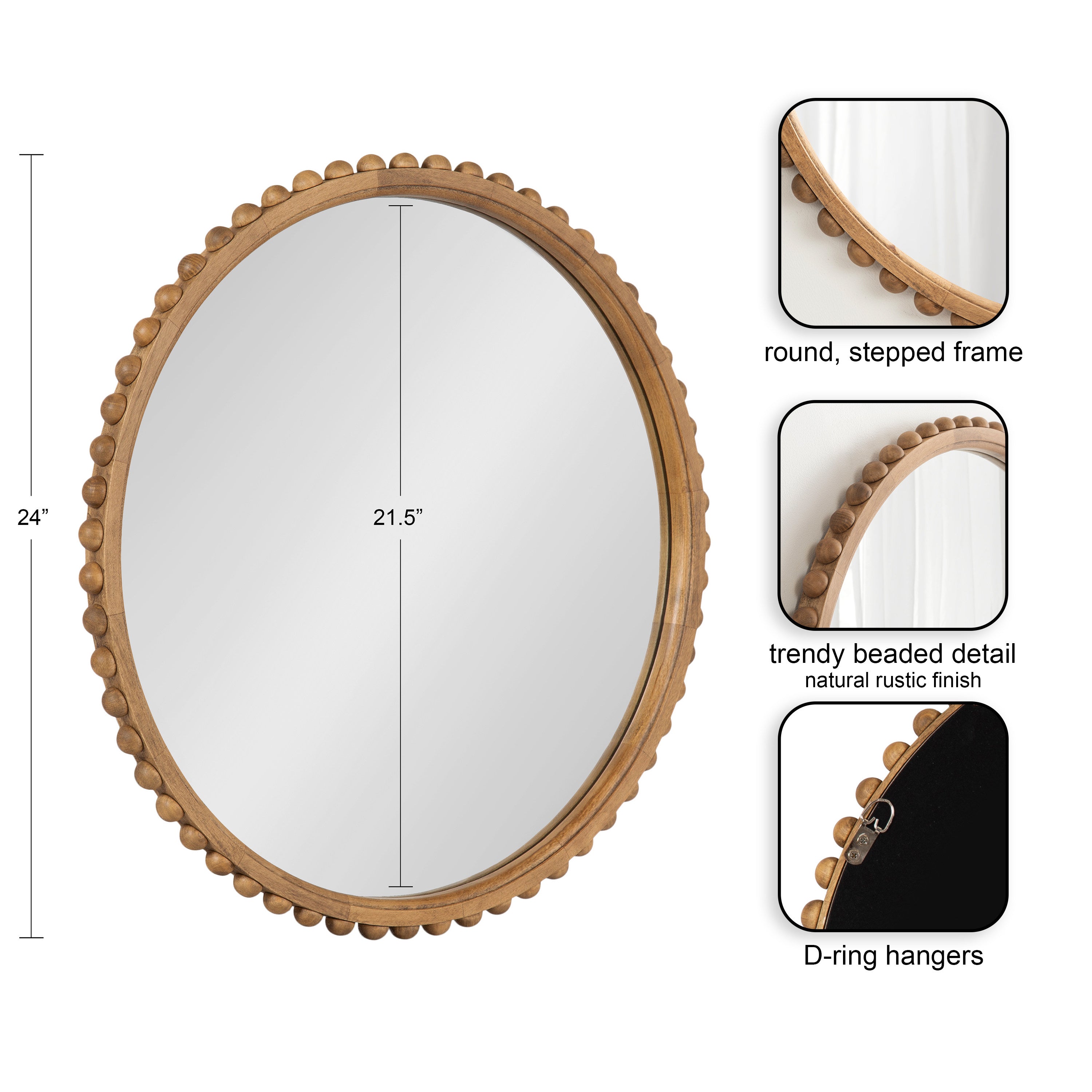 Beadbrook Round Wall Mirror