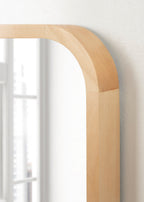 Hutton Wood Framed Radius Rectangle Mirror