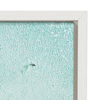 Sylvie Turquoise Beach from Above Framed Canvas by Amy Peterson Art Studio