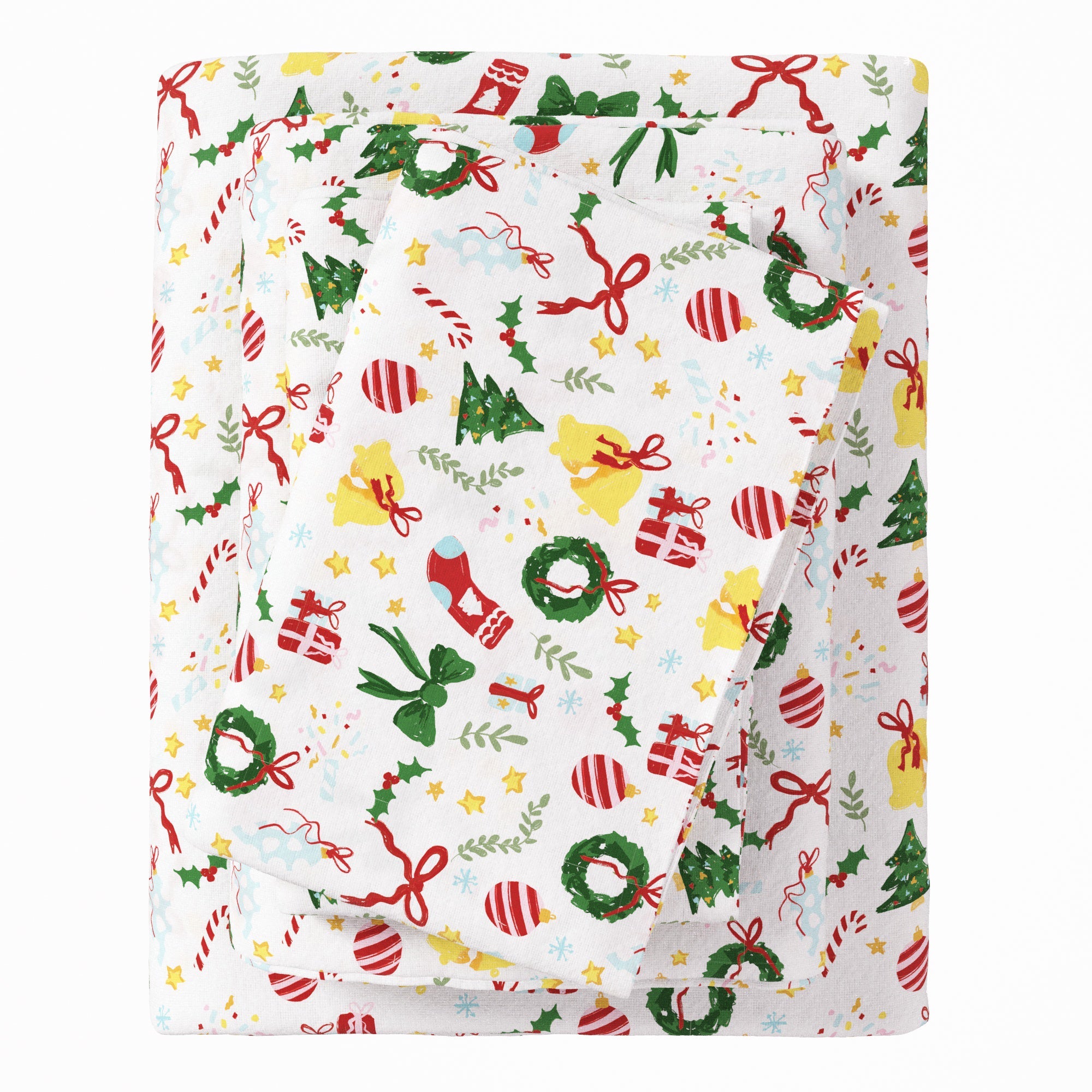 Turkish Cotton Christmas Flannel Sheet - Whittaker Collection