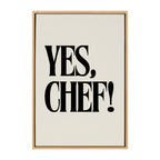 Sylvie Yes Chef Framed Canvas by Saint and Sailor Studios