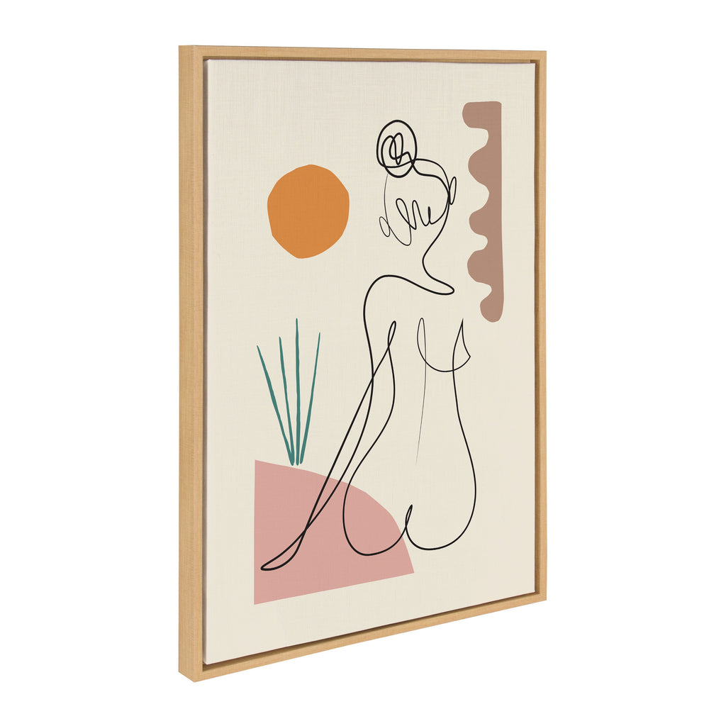 Sylvie Sunset Framed Canvas by Rachel Lee of My Dream Wall