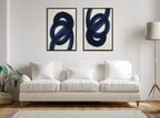 Sylvie Japandi 18 Framed Canvas by Rocket Jack