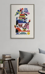 Sylvie 3 Cats Framed Canvas by Rachel Lee of My Dream Wall