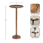 Alezar Scallop Wood Drink Table