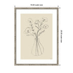 Floral Vase by Gabrielly Guedes Framed Wall Art Print