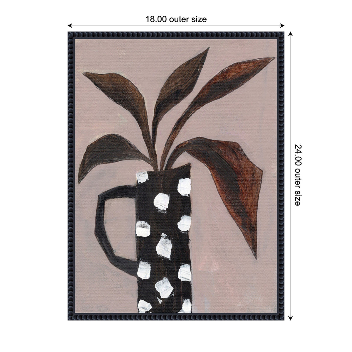 Sylvie Beaded Spotlight on Nature Framed Canvas by Nikita Jariwala