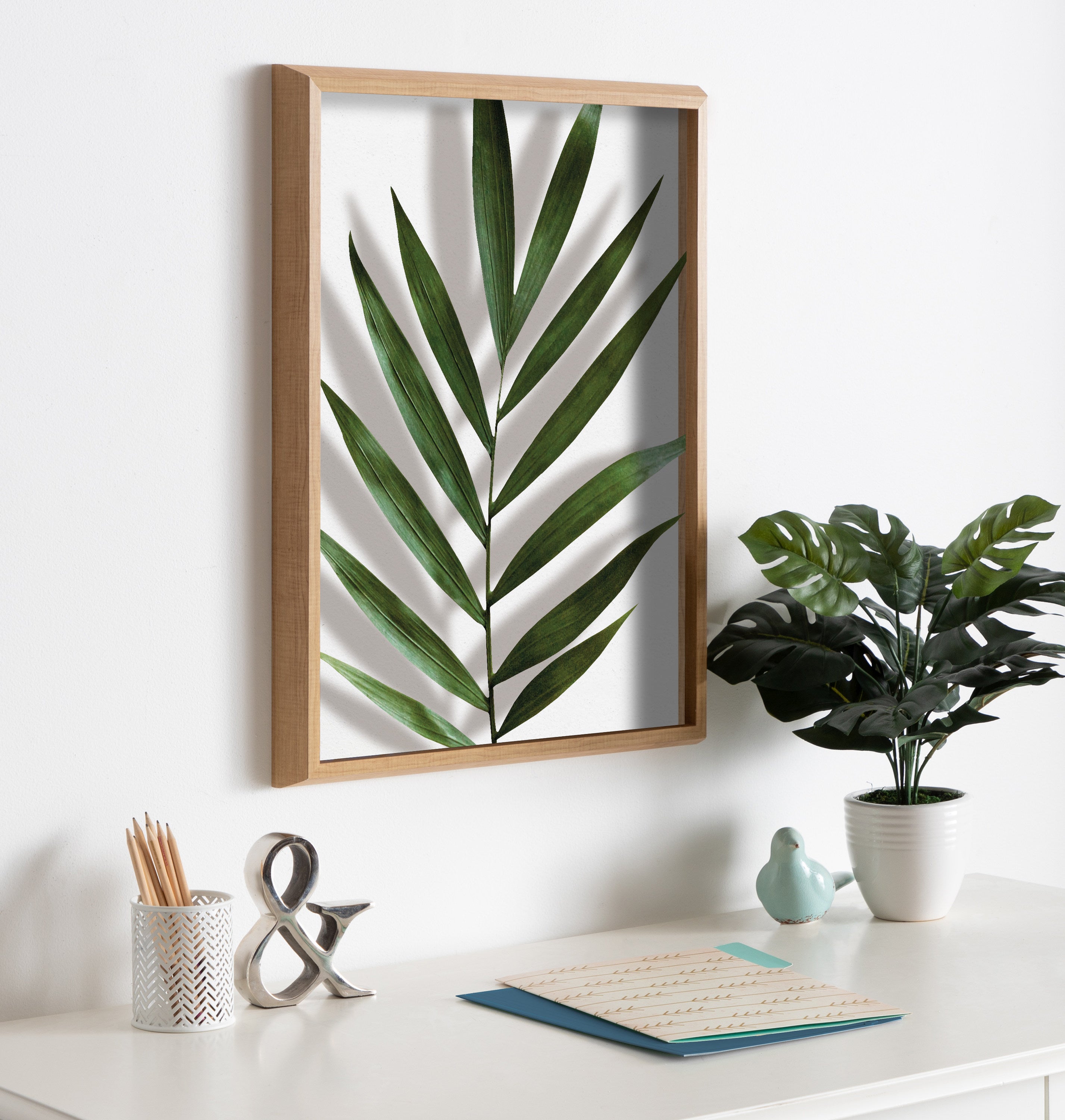 Blake Botanical 5F Framed Printed Glass by Amy Peterson