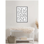Wine Everywhere by Gabrielly Guedes Framed Canvas Wall Art Print