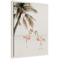 Sylvie Flamingos on Vacation Framed Canvas by July Art Prints