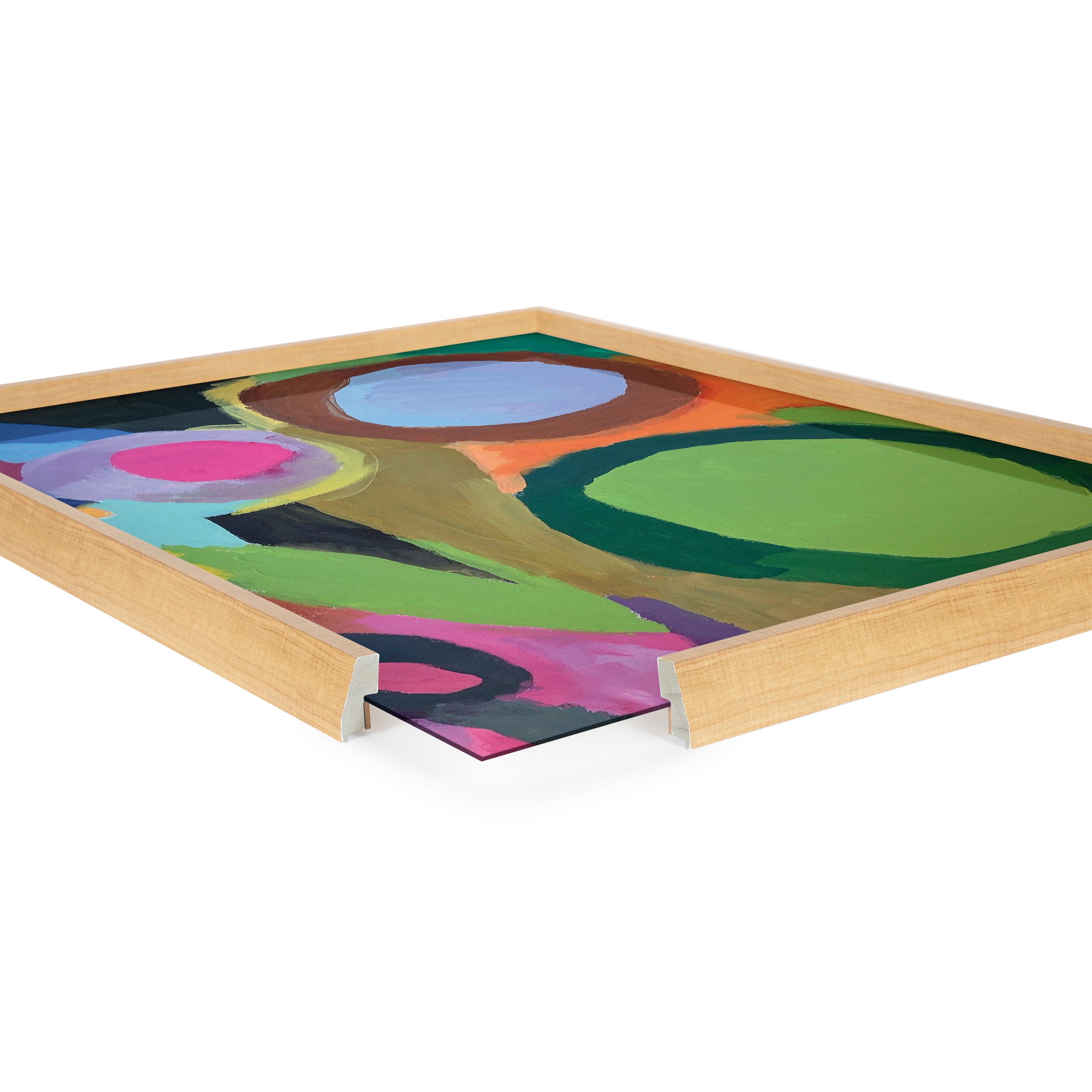 Blake Circle of Love Framed Printed Glass by Caleb Griswold