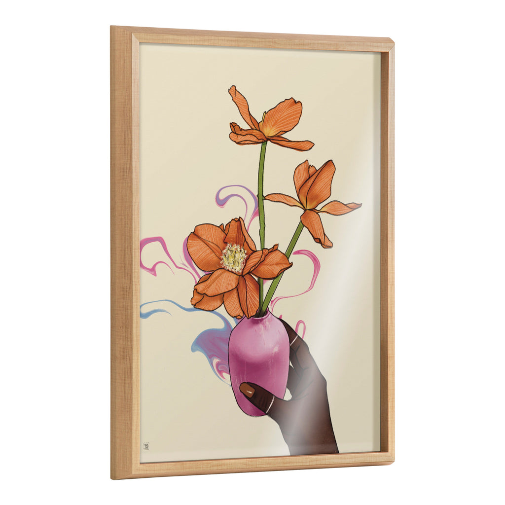 Blake At Your Wish Framed Printed Glass by Mary Joak