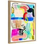 Sylvie Abstract 10 Framed Canvas by Emma Daisy