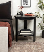 Foxford Round Wood Side Table
