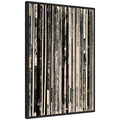 33 RPM Black and White 23x33 by Robert Cadloff Framed Canvas Wall Art Print