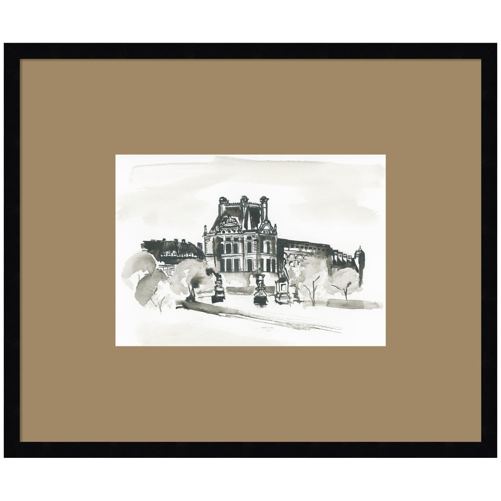 Postcard Paris by Teju Reval Framed Wall Art Print Matted