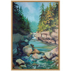 Sylvie Rocky Rapids Framed Canvas by Rachel Christopoulos