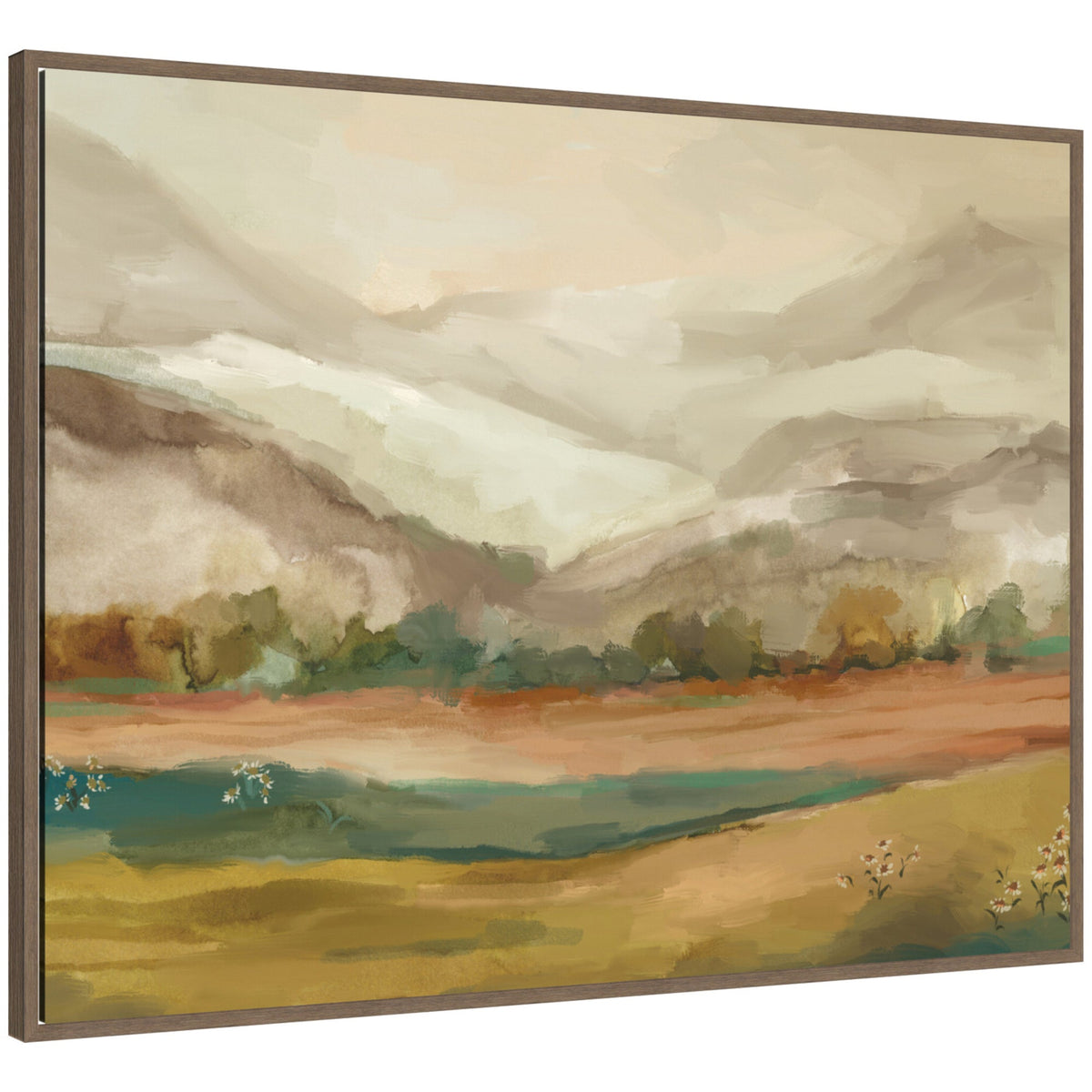 Sylvie Mountainscape Horizontal Framed Canvas by Annie Quigley