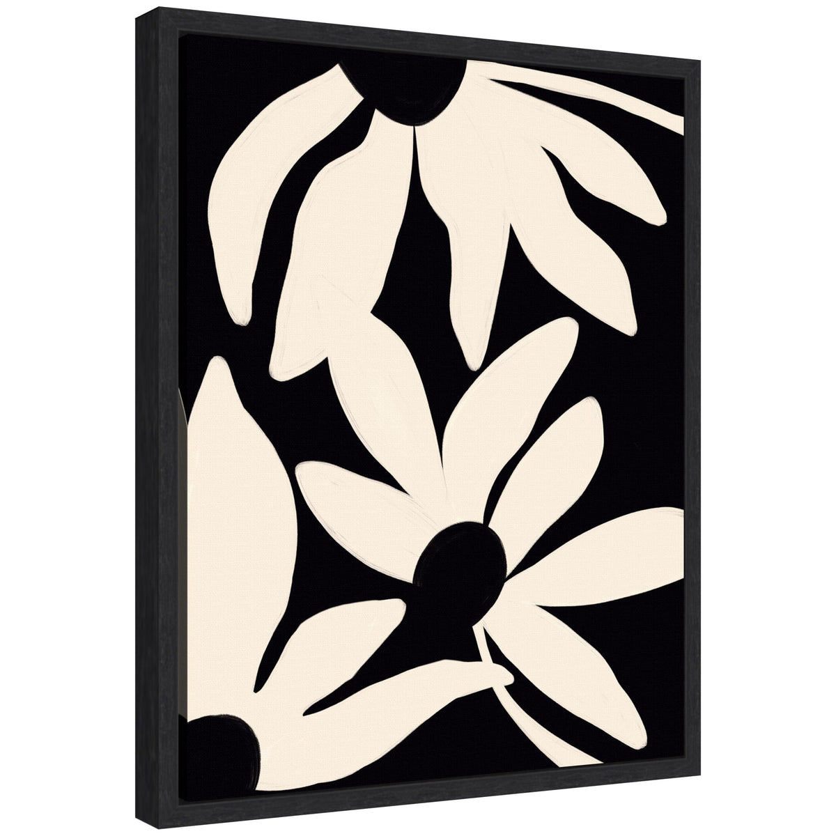 Sylvie Minimal Blooms Framed Canvas by Alicia Bock