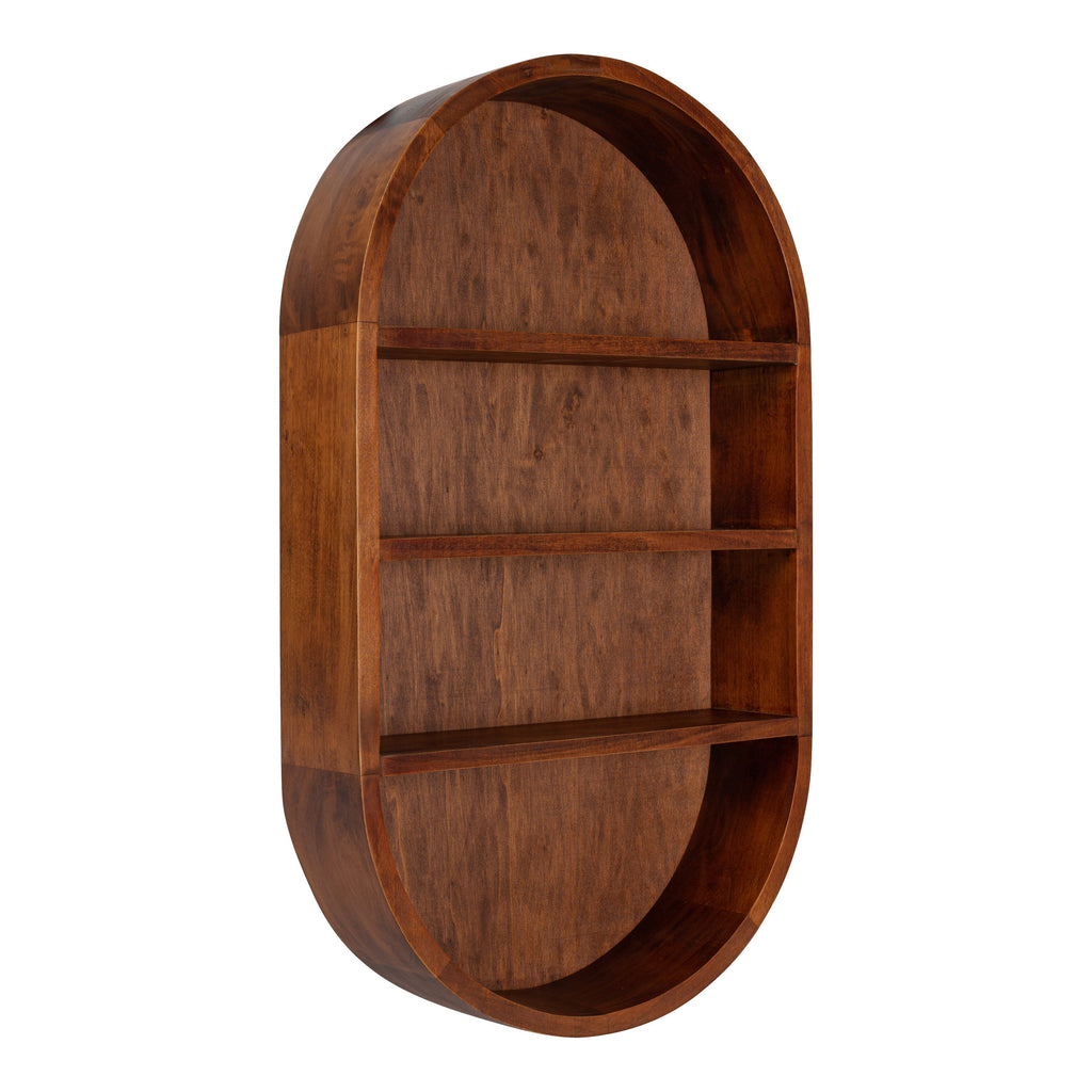 Hutton Wood Capsule Wall Shelf
