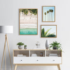 Sylvie Tropical Beach Framed Canvas Set
