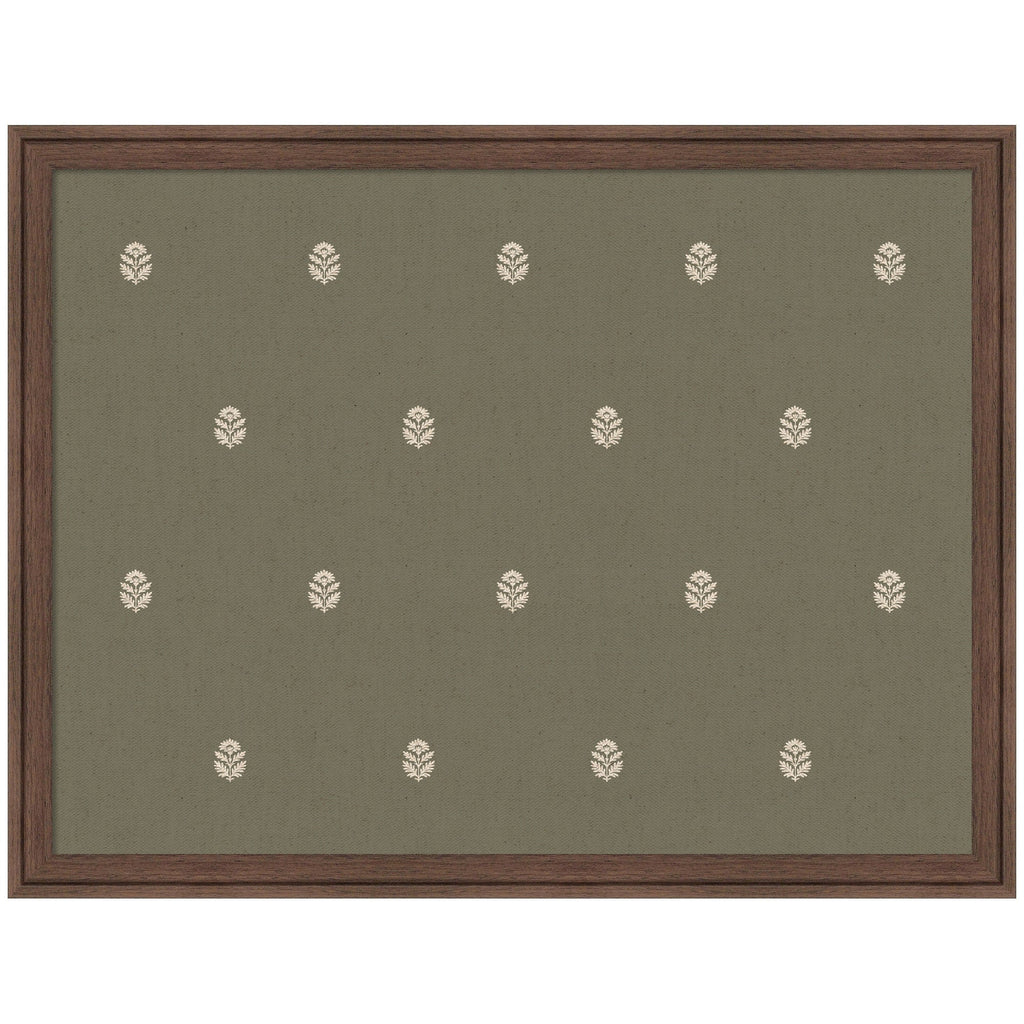 Pinboard Green Botanical Block Print