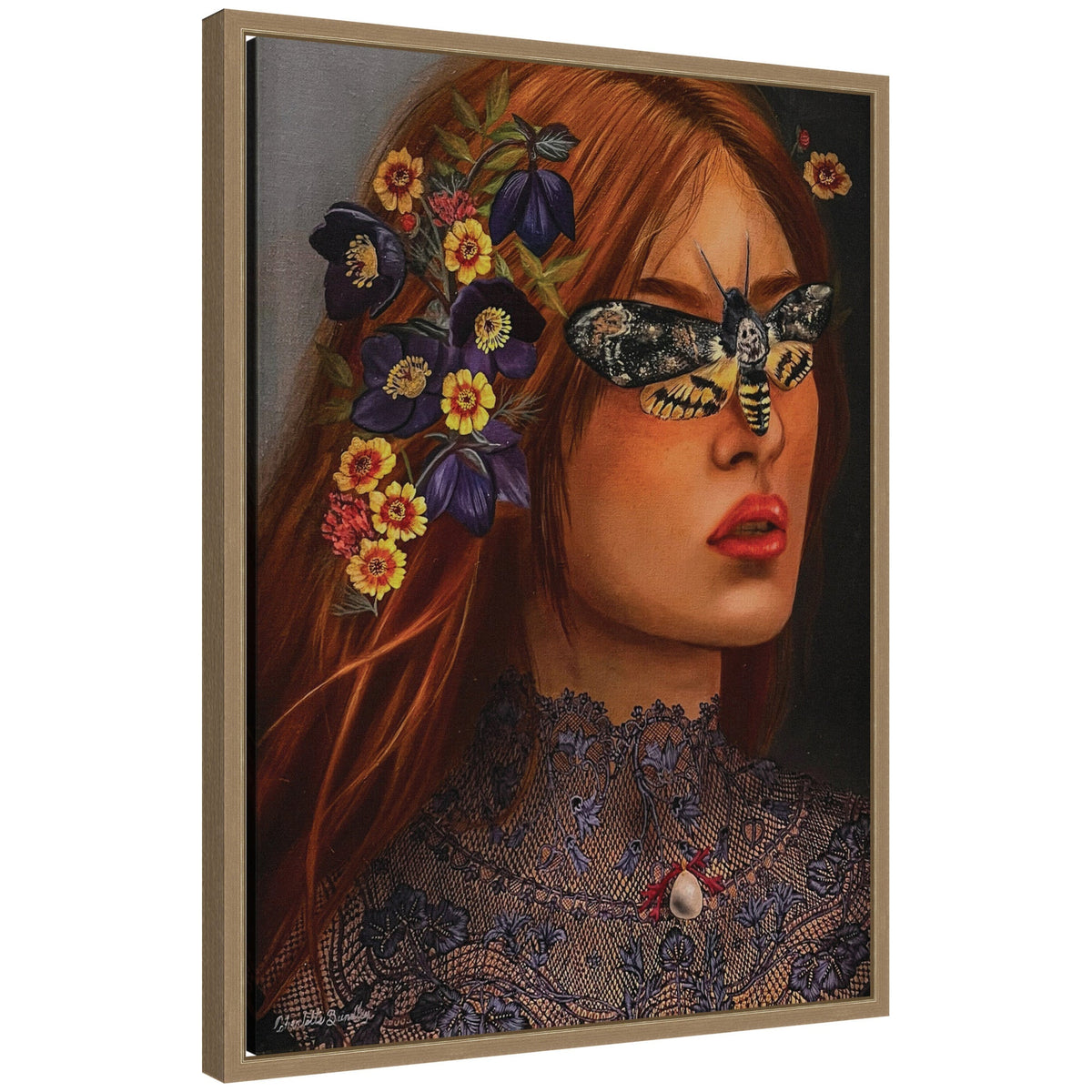 Autumn by Charlotte Brindley Framed Canvas Wall Art Print