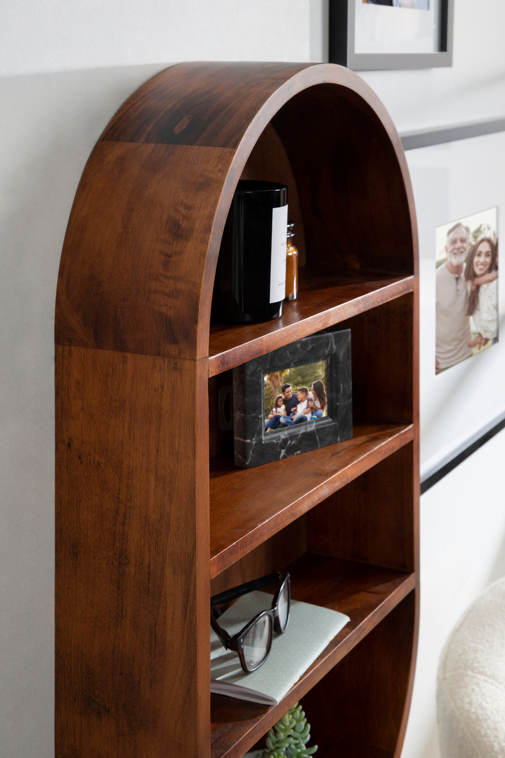 Hutton Wood Capsule Wall Shelf