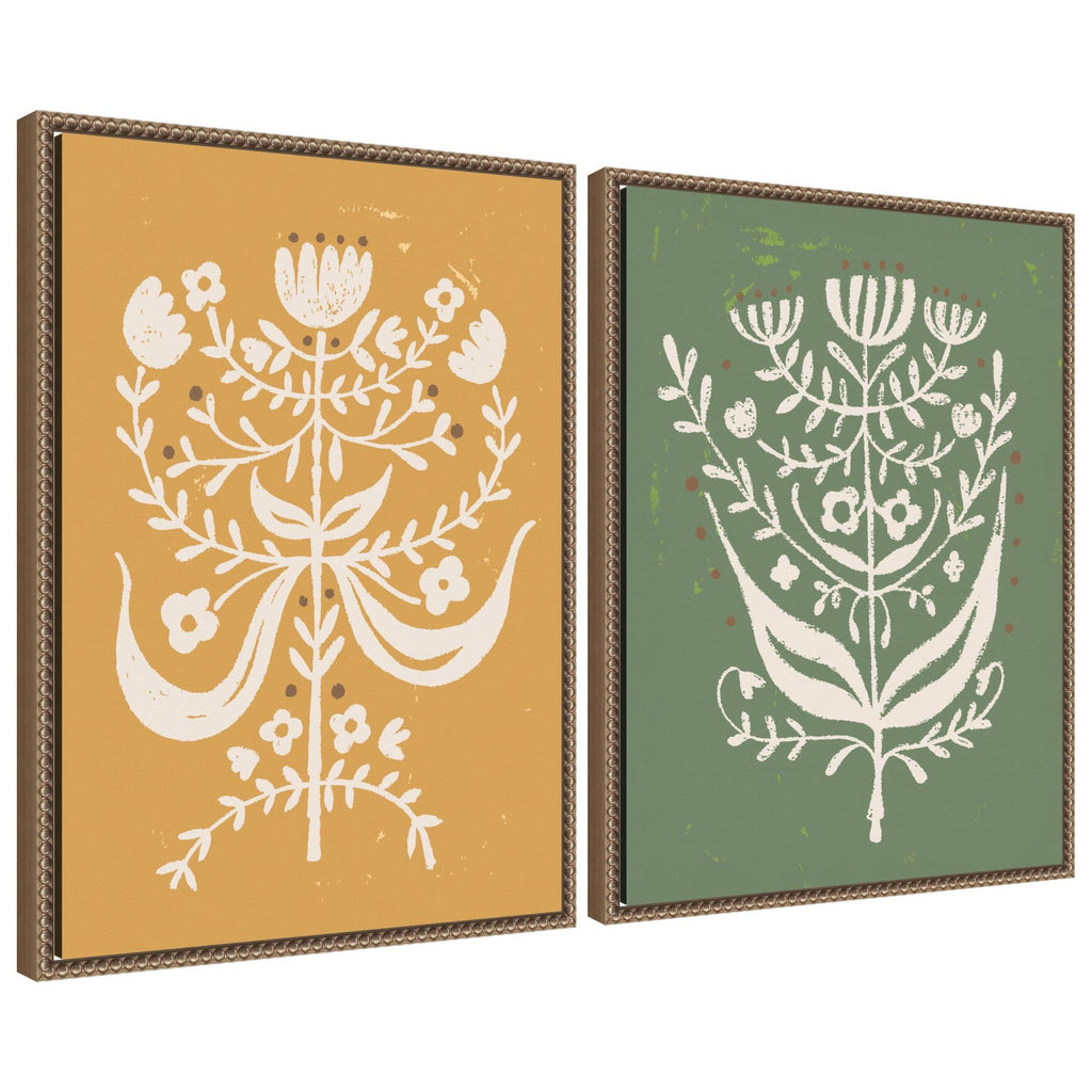 Bungalow Charm 2 Piece Framed Canvas Wall Art Set by Vicky Yorke