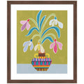 Framed Art Snowdrops the January Birth Flower by Rachel Lee