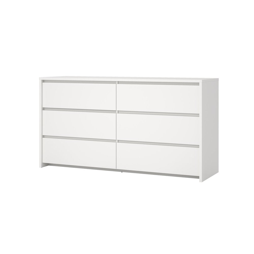 Next 6 Drawer Double Dresser, White