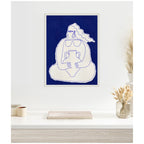 Sylvie Solitude 2 Framed Canvas by Shatha Al Dafai