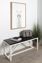 Sylvie Hairy Alpaca Framed Canvas by Simon Te of Tai Prints