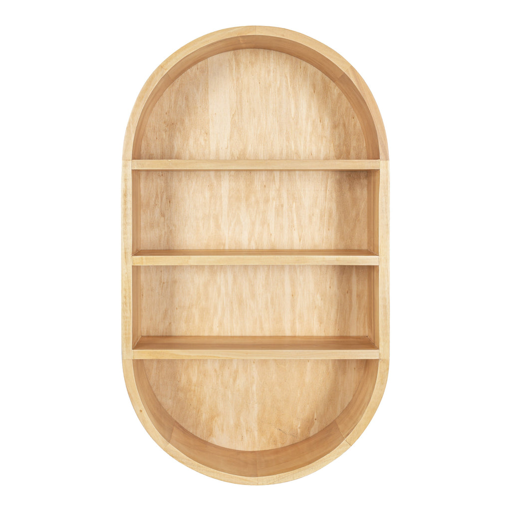 Hutton Wood Capsule Wall Shelf