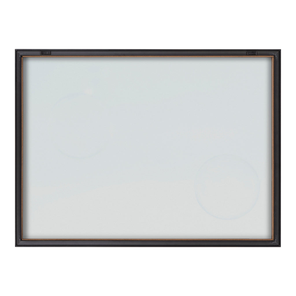 Blake Bubble Rectangle II Framed Printed Glass by Laura Evans