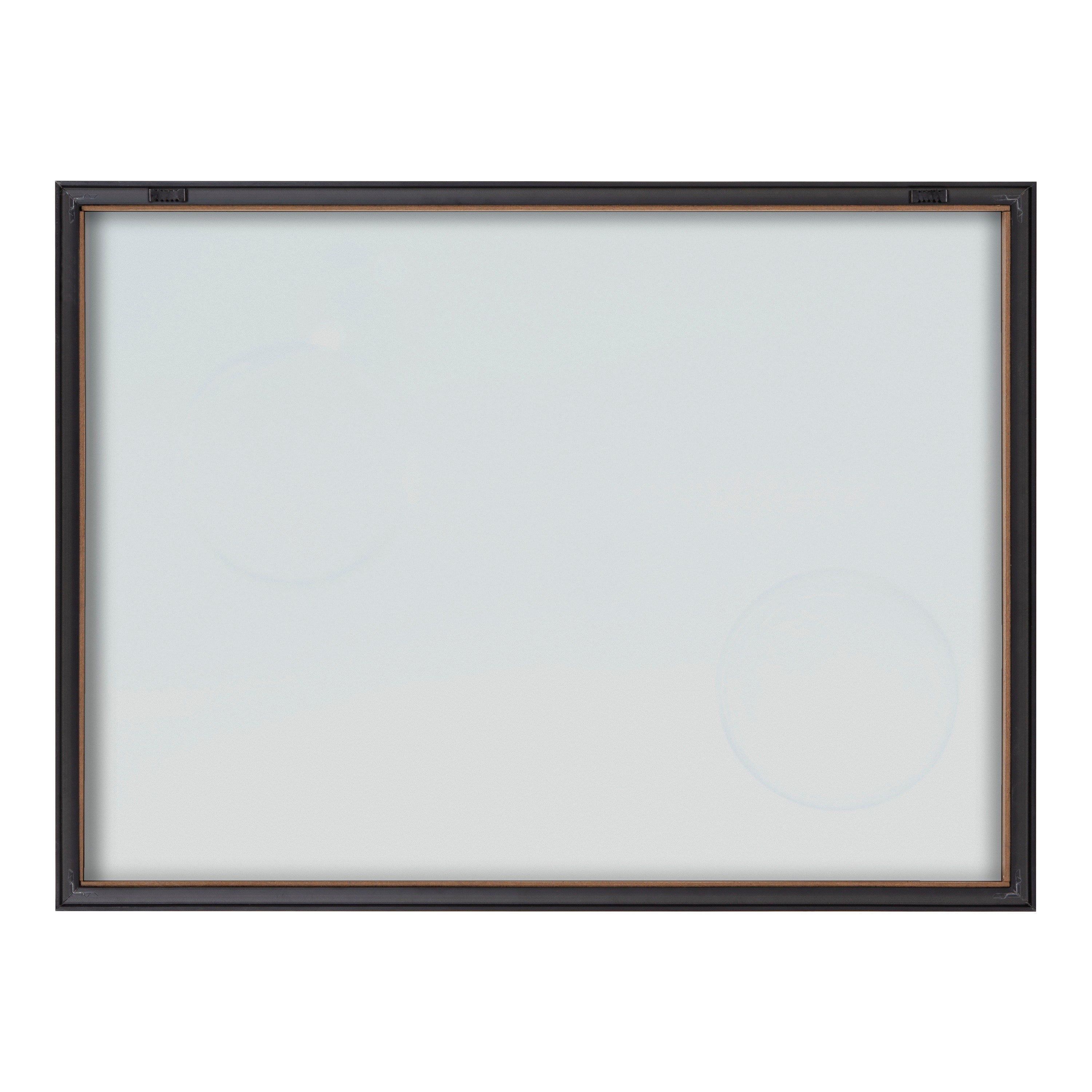 Blake Bubble Rectangle II Framed Printed Glass by Laura Evans
