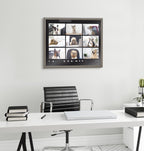 Blake Video Chat Dogs Framed Printed Glass by The Creative Bunch Studio
