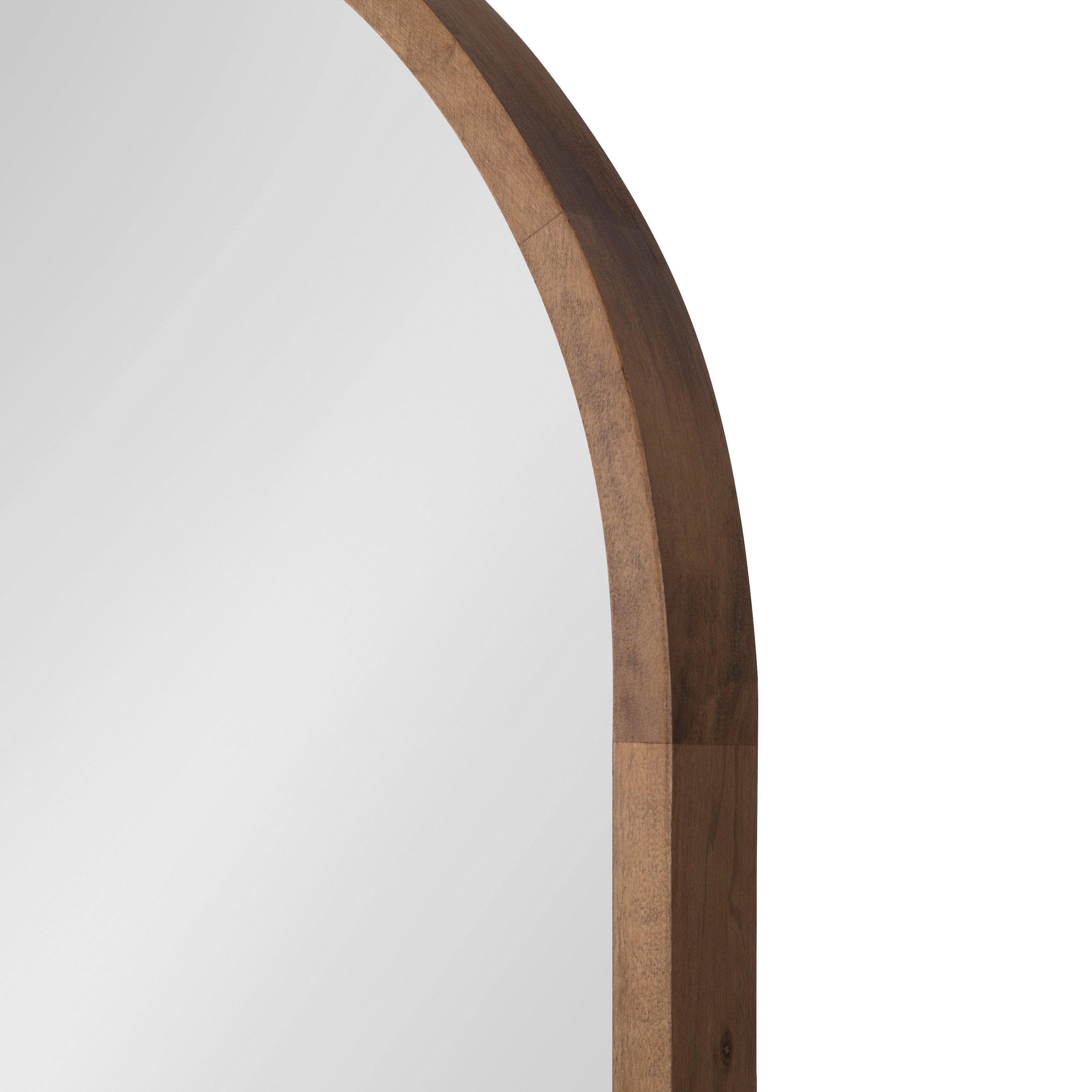 Hutton Wood Framed Capsule Mirror