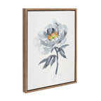 Sylvie Gray Bloom Framed Canvas by Patricia Shaw