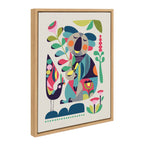Sylvie Mid Century Modern Koala Framed Canvas by Rachel Lee of My Dream Wall