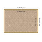 Pinboard Beige Lattice Pattern