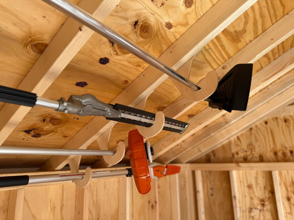 Ceiling Mounted Weed Wacker Hooks