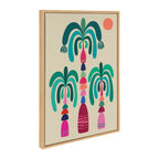 Sylvie MCM Palm Trees Framed Canvas by Rachel Lee