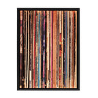 Sylvie Records Framed Canvas by Robert Cadloff of Bomobob