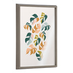 Blake Tropical Leaves 02 Framed Printed Glass by Alicia Schultz